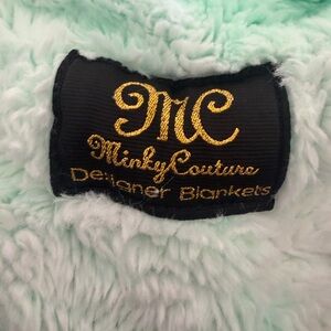 Minky Couture Designer Blanket in Mint